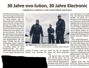30 Jahre EVO-LUTION. Bericht der HNA Kassel
